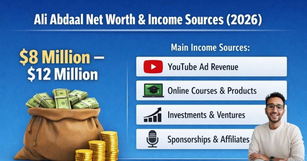 Ali Abdaal net worth and income sources breakdown
