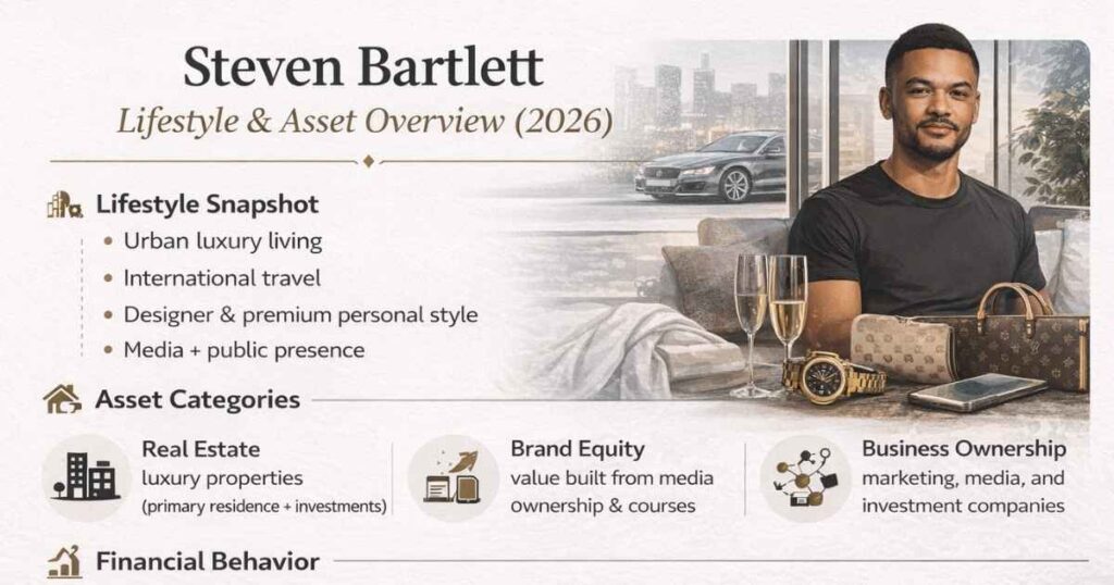Steven Bartlett lifestyle, properties, and luxury assets