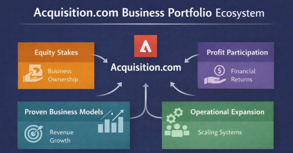 Leila Hormozi and Alex Hormozi Acquisition.com business portfolio and growth