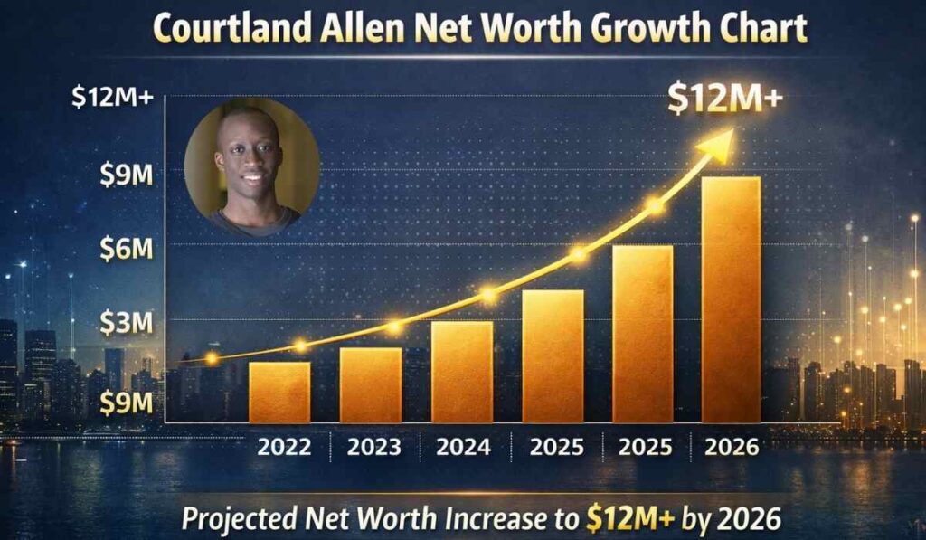 Courtland Allen financial growth and Indie Hackers business model visualization