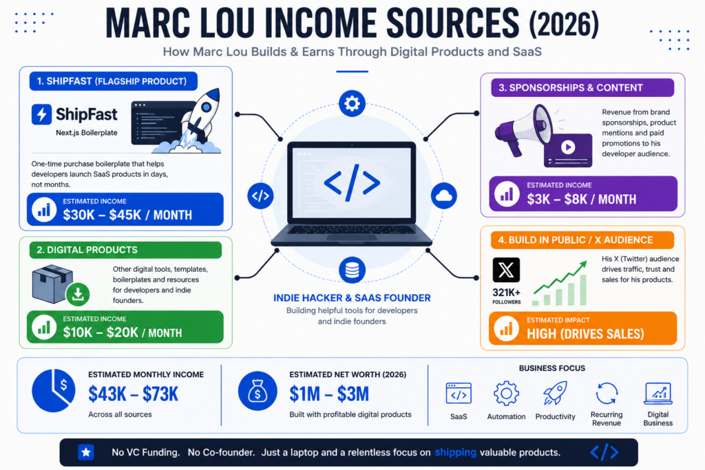 Marc Lou income sources