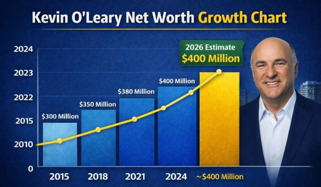 Kevin O’Leary net worth trend over the years