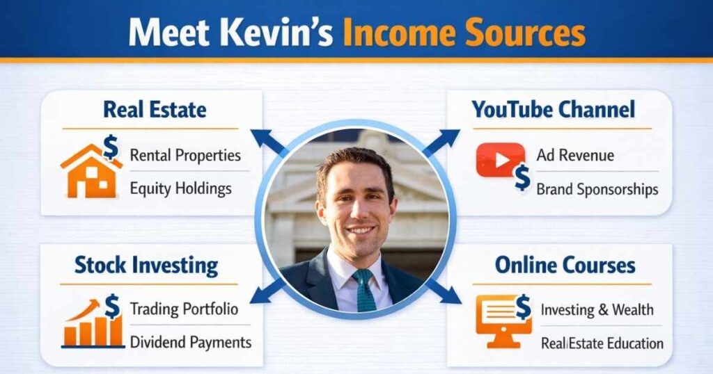 Meet Kevin income sources YouTube real estate courses investments