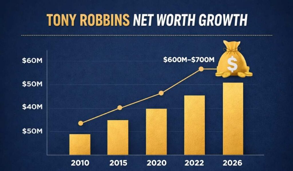 Tony Robbins net worth growth 
