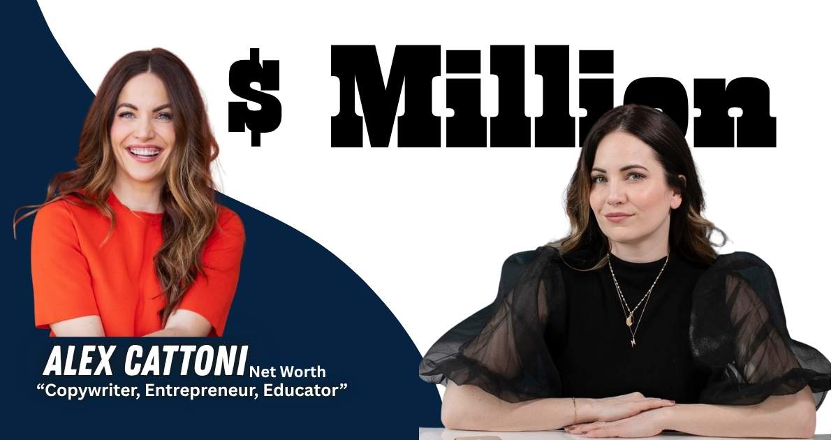 Alex Cattoni net worth 2026 overview showing her copywriting business, Copy Posse brand, and digital entrepreneur success