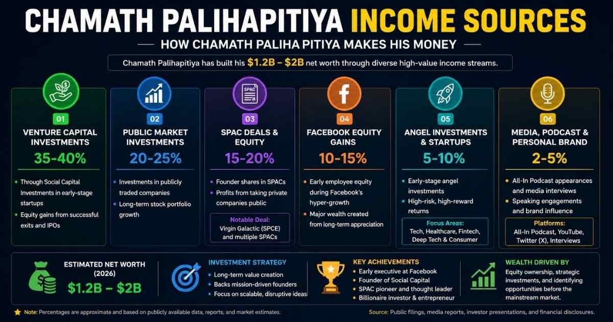Chamath Palihapitiya Net Worth Revealed (2026): Facebook, SPACs