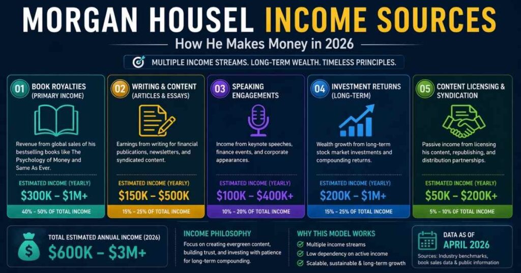 Morgan Housel income sources breakdown 2026