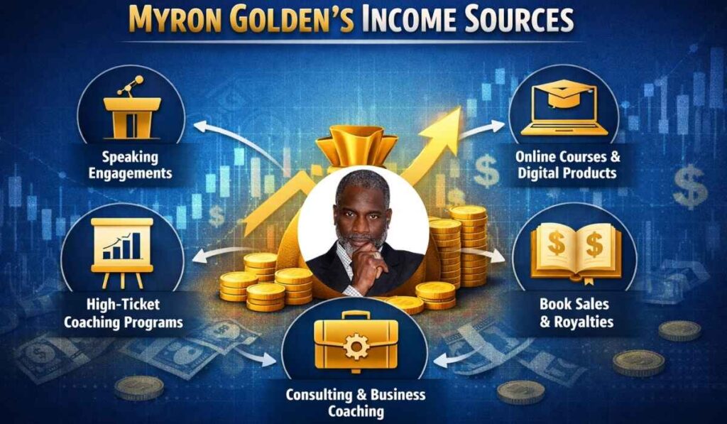 Myron Golden Income Sources Breakdown Business, Speaking and Investments
