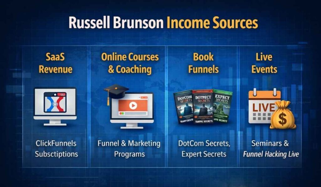 Russell Brunson Income Sources