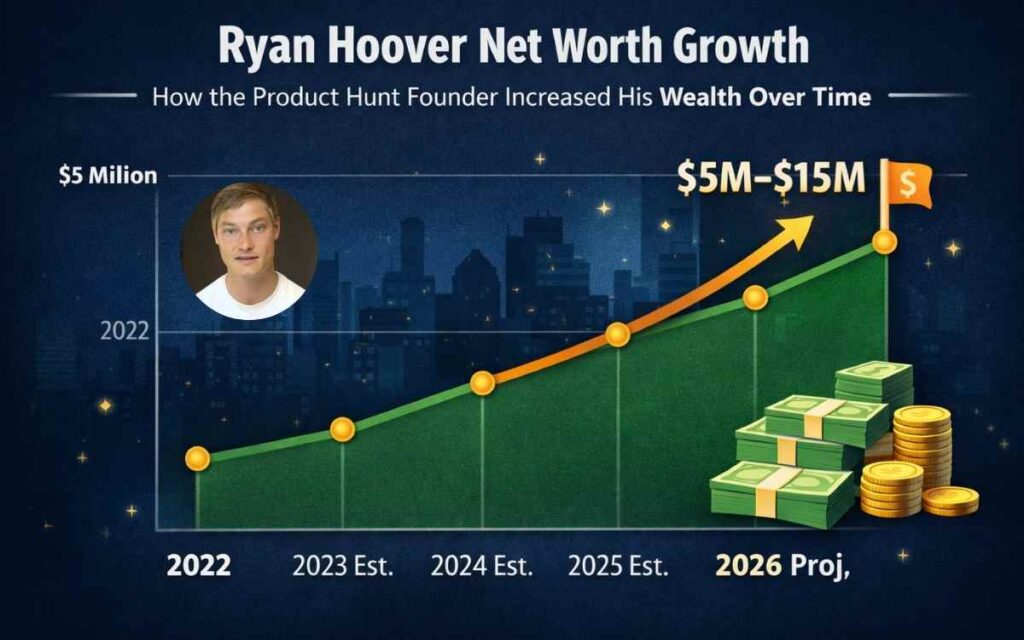 Ryan Hoover net worth growth and income sources breakdown