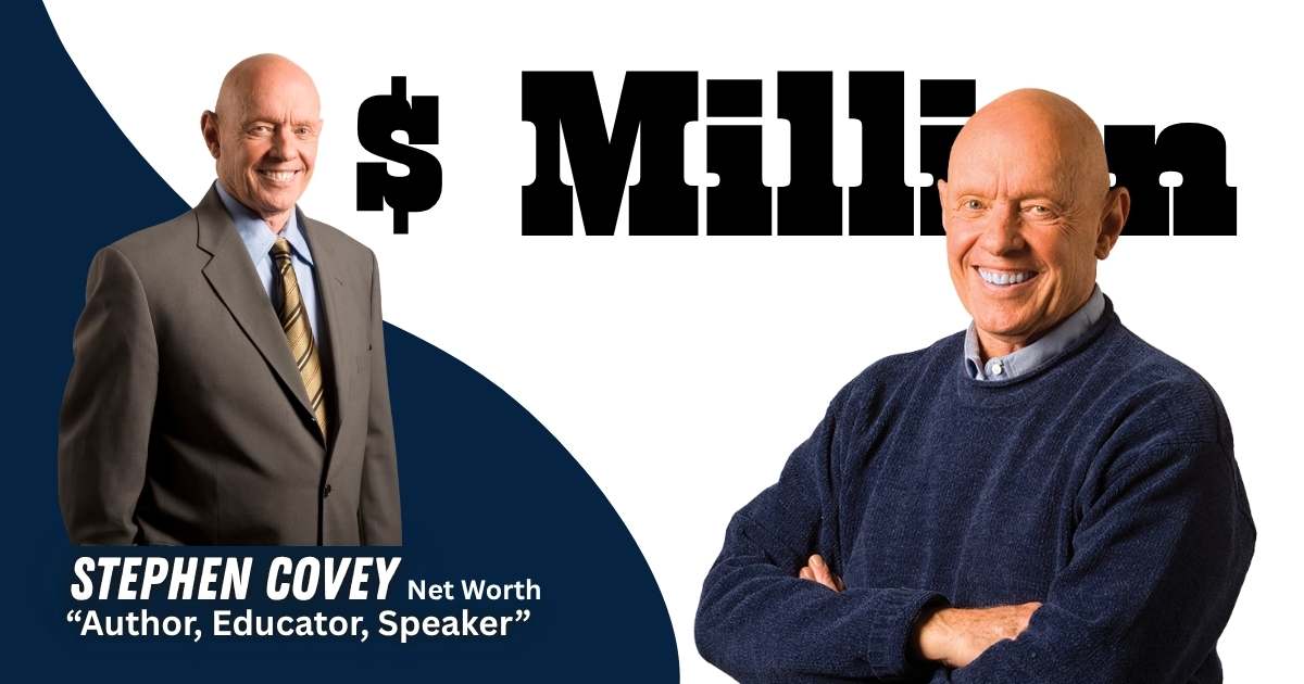 Stephen Covey net worth 2026 and income breakdown visual