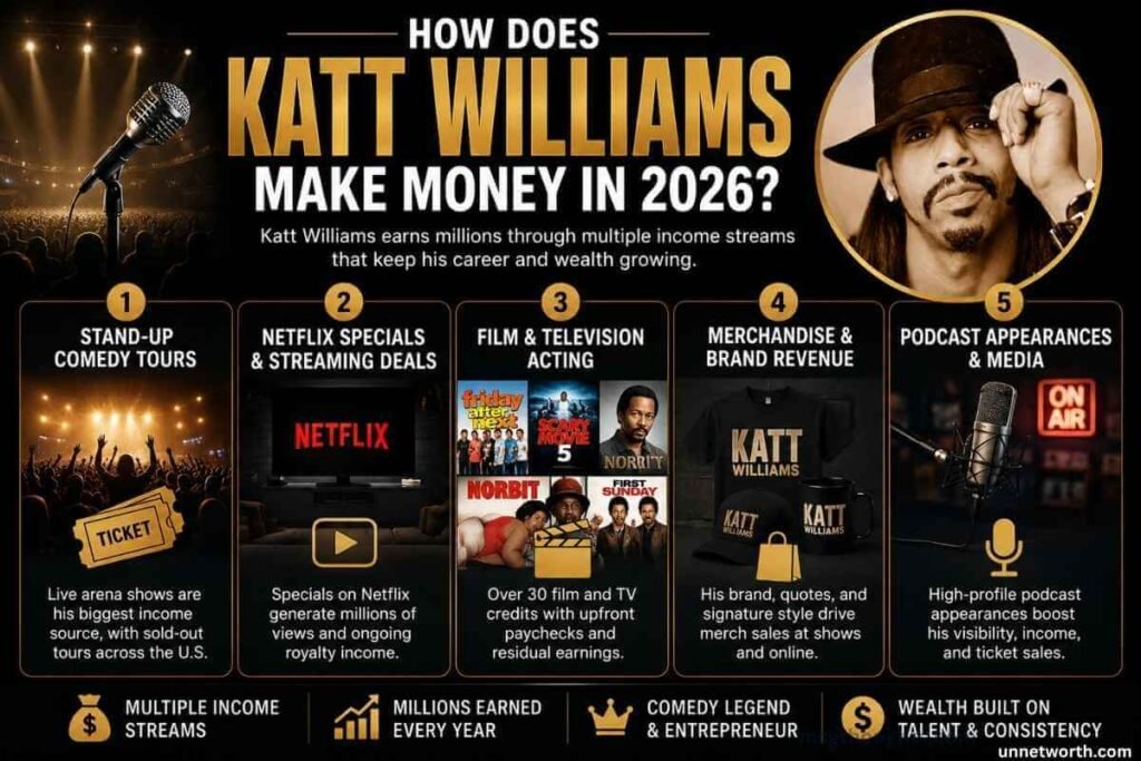 Katt Williams Income sources how he makes money?