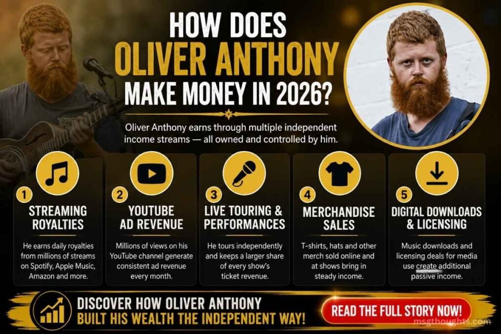 How Does Oliver Anthony Make Money in 2026?