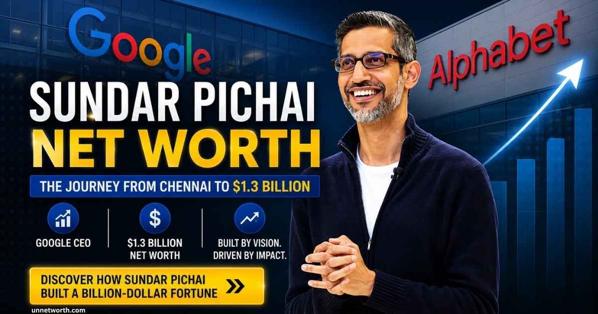 what is Sunder PIchai net worth in 2026?