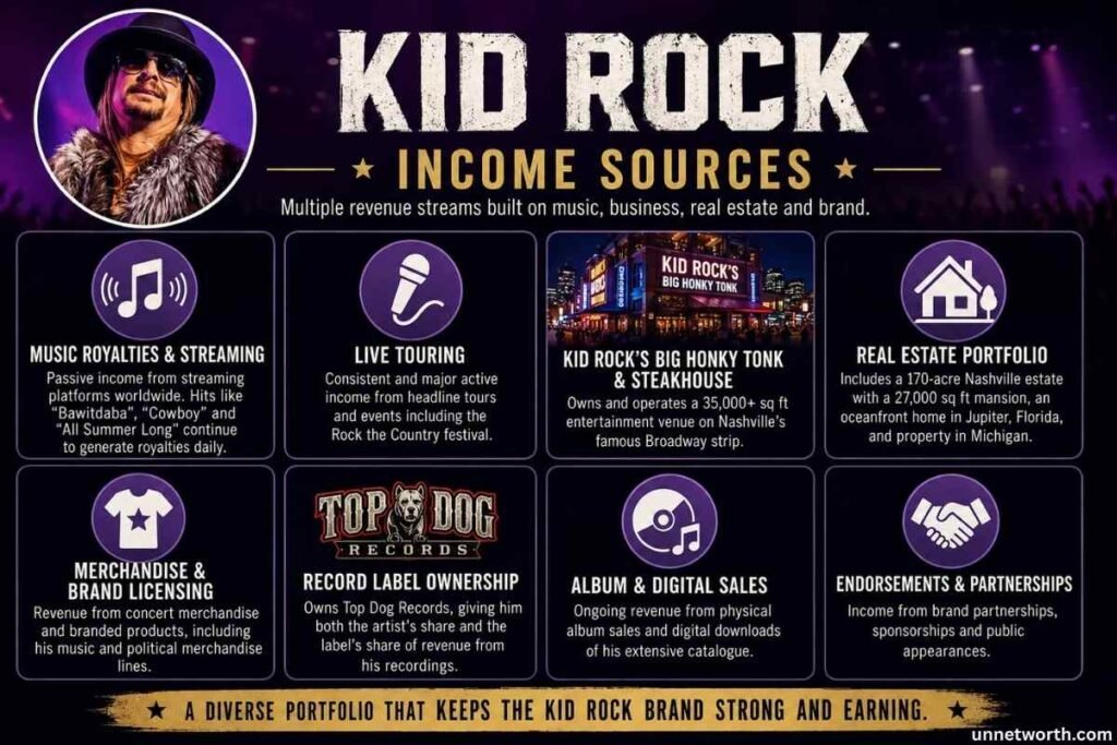 Kid Rock Income Sources 